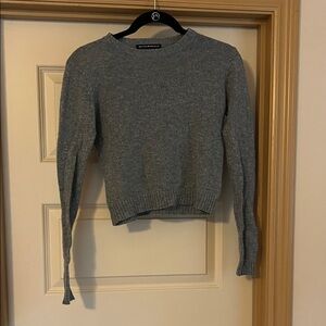 Brandy Melville Gray Crew Neck Sweater